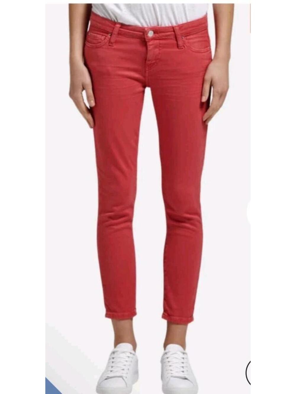 IRO Alyson Ajuste Low Rise Skinny Jean Women's Size 28 Red NWT #H